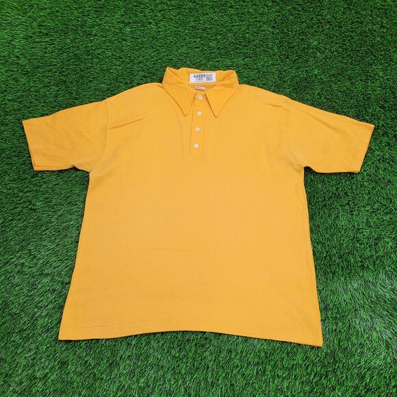 Vintage 60s Champion Polo Shirt Large 22x27 USA